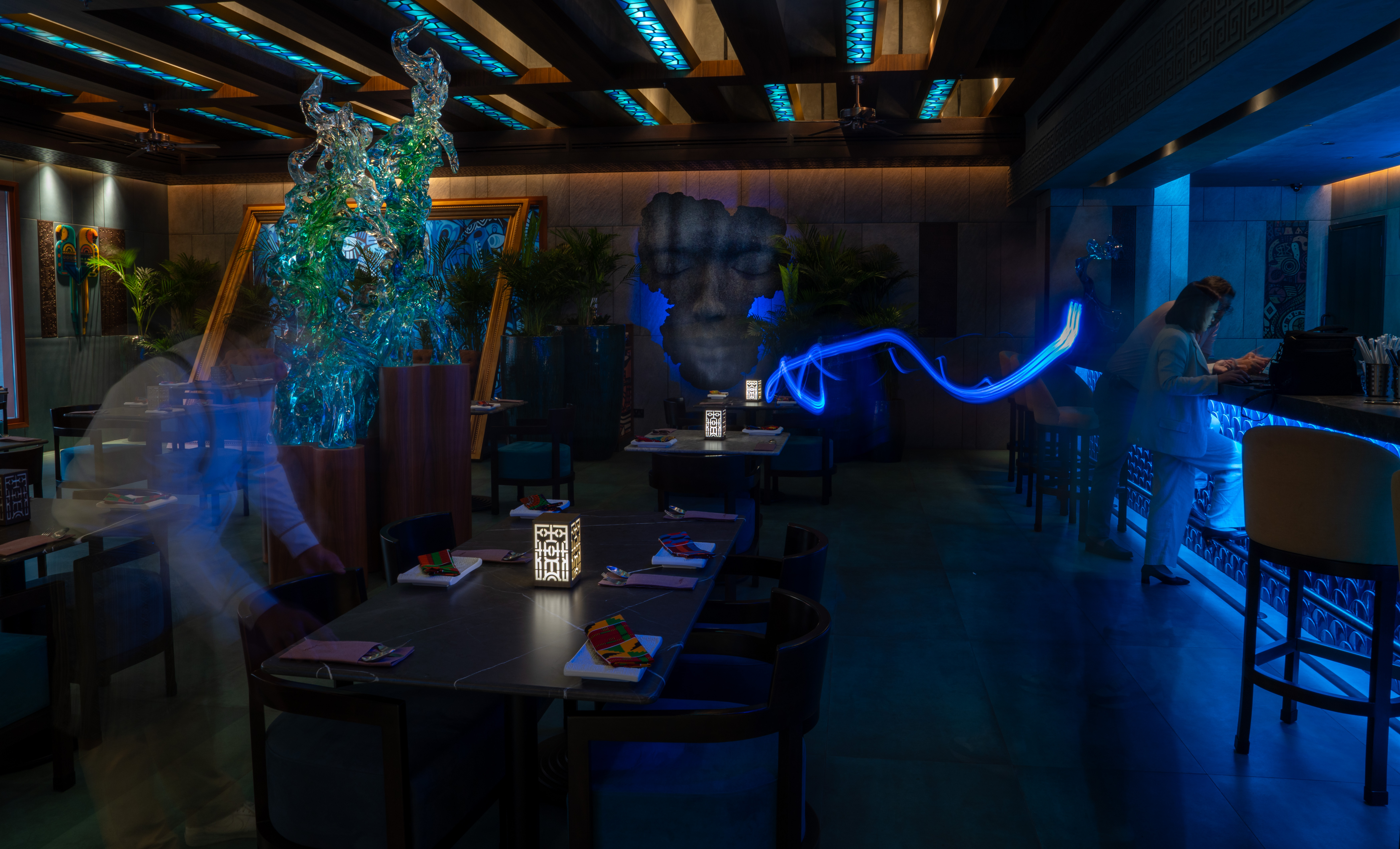 Vibrant dishes at Luma